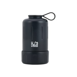 Pearl Metal D-6682 Thermal Insulated Plastic Bottle Cover, Holder, Cooler, 11.6 fl oz (345 ml), 16.9 fl oz (500 ml), Dual Vacuum Construction, Vacuum Insulated, Black, H&C Storage