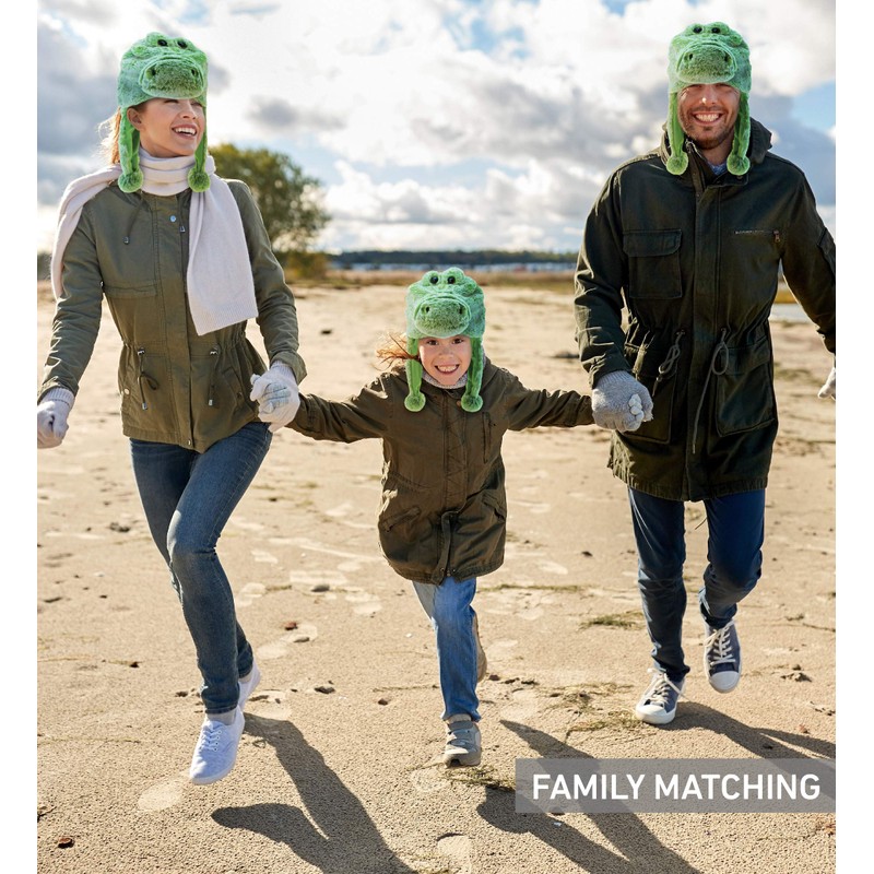 DolliBu Animal Hat with Ear Flaps – Super Soft Plush