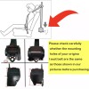 MGT Retractable 3 Point Safety Seat Belt Car Vehicle Adjustable