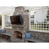 Outdoor TV Cover with Clear Front COOSOO Television Cover Waterproof