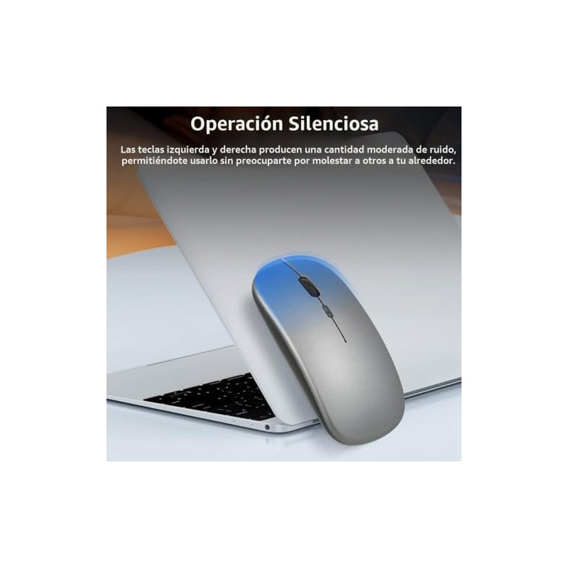 Ratón 2.4G Inalámbrico 3 dpi Ajustables Luz de Respiración 7