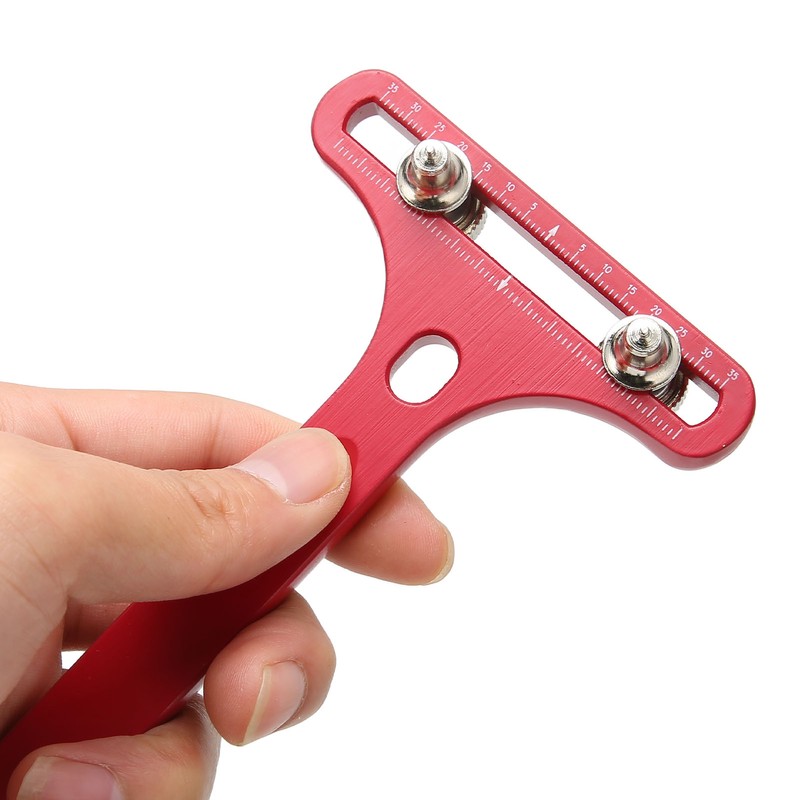 T Shaped Watch Back Case Opener Alloy Steel Clear Scale