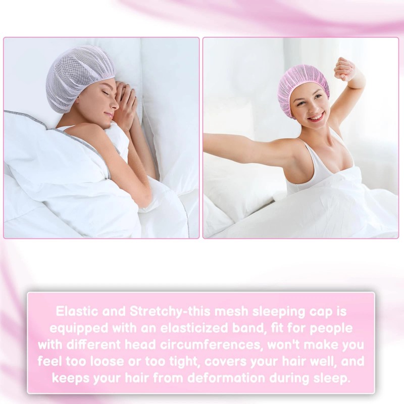 XLSXEXCL 10 Pcs Mesh Hair Net for Sleep Bonnets Cap