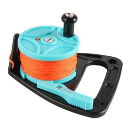 Namvo Diving Handle Reel Line Reel 150ft Scuba Deep Diving Cave Discharge Technical Diving Tow Rope Marine Yacht Accessories for Wreck Exploration and Cave Diving Water Sports