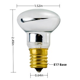SWJLR 2 Pack Lava lamp Bulb,120V R39 E17 30W Warm White Reflector Type Bulb, for Lava Lamps, Glitter Lamps, Incandescent Lamps, Bedroom and Office.