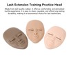 3PCS Eyelash Mannequin Head Removable Replaced Eyelids Eyelash Practice Head
