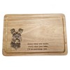 Miniature Schnauzer Wooden Chopping Serving Board 30 x 20CM Engraved