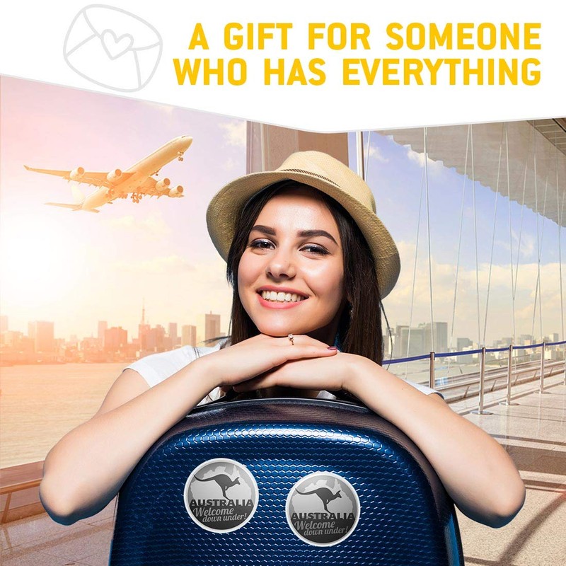 2 x 7.5cm Vinyl Stickers - Australia Down Under Kangaroo