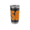 Orange Sports Number 56 Jersey Uniform Player Fan Stainless Steel