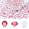 Meibite Rose Flatback Rhinestones, Glass Rhinestones for Nail Art and