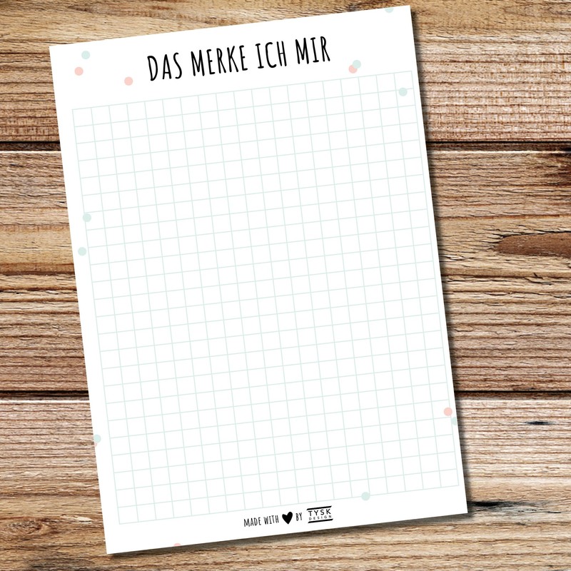 TYSK Design Notepad