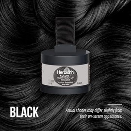 Polvo Koloret para retocar raíces: polvo negro natural para mujeres y hombres. Cubre las raíces al instante y elimina las canas. Corrector de la línea