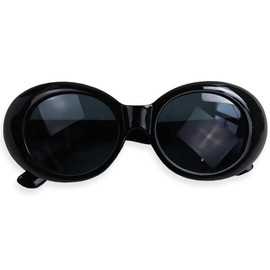 Quintet 28-ty-2967 Sunglasses, Unisex, Oval Date Glasses, Round Glasses, Rock Grunge, 1 black/smoke