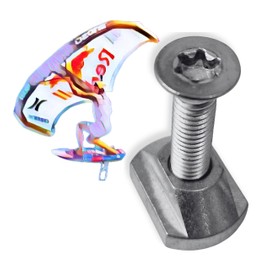 Enhanc3d Designs - Nuts and Torx Screws for Wingfoil, Hydrofoil, Surfoil in Marine Grade Stainless Steel… (M6)