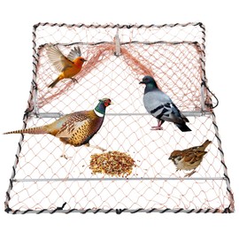 Nunadano Pheasant Bird Trap Pigeon Sparrow Quail Starling Chicken Live Animal Control Hunting Spring Traps Snares for Trapping Catching Net Animal for Quail,Turkey,Pigeon,Pheasant 15x18.9 in