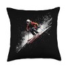 Freestyle Skier Throw Pillow