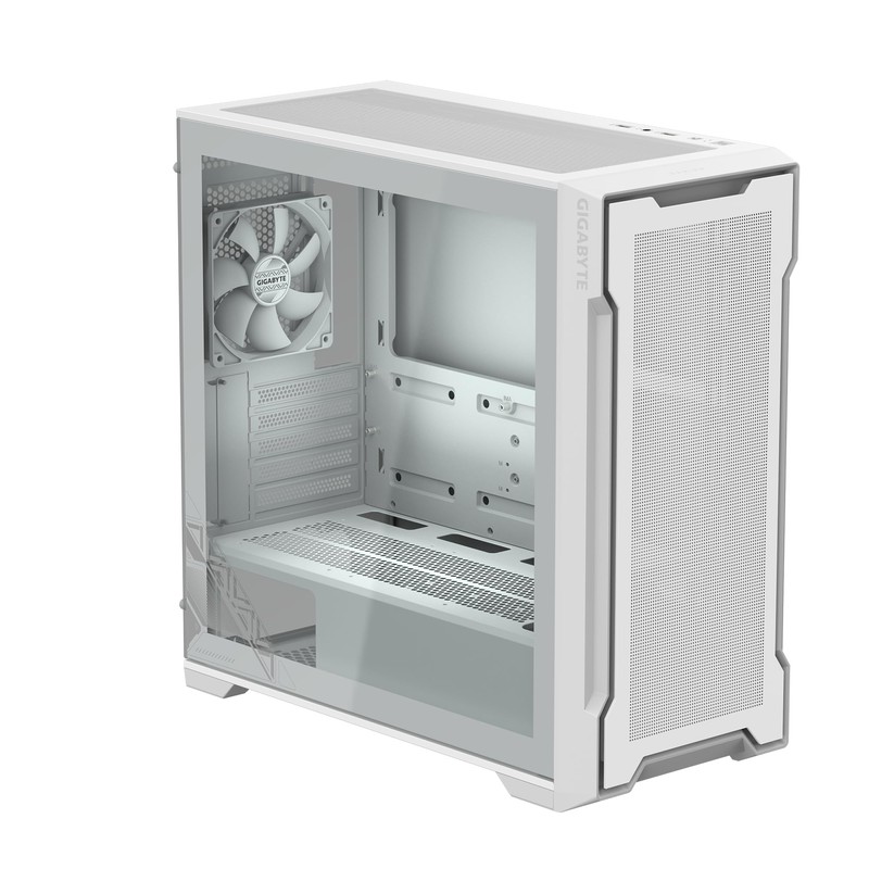 GIGABYTE C102 Glass ICE - White Mid Tower PC Gaming