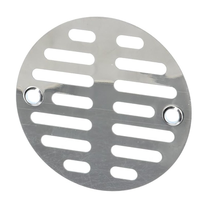 LASCO 03-1243 3-1/4-Inch with 2 Screws Shower Drain Grate, Chrome