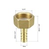 sourcing map Brass Nozzle Hose Connector Adapter 8 mm x