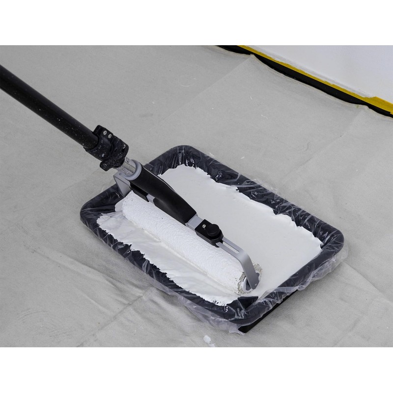ROLLINGDOG Thin Paint Tray Liners 12" Disposable with Elastic Band