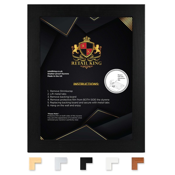 RK RETAIL KING Modern Wooden Effect Photo Frames | Home