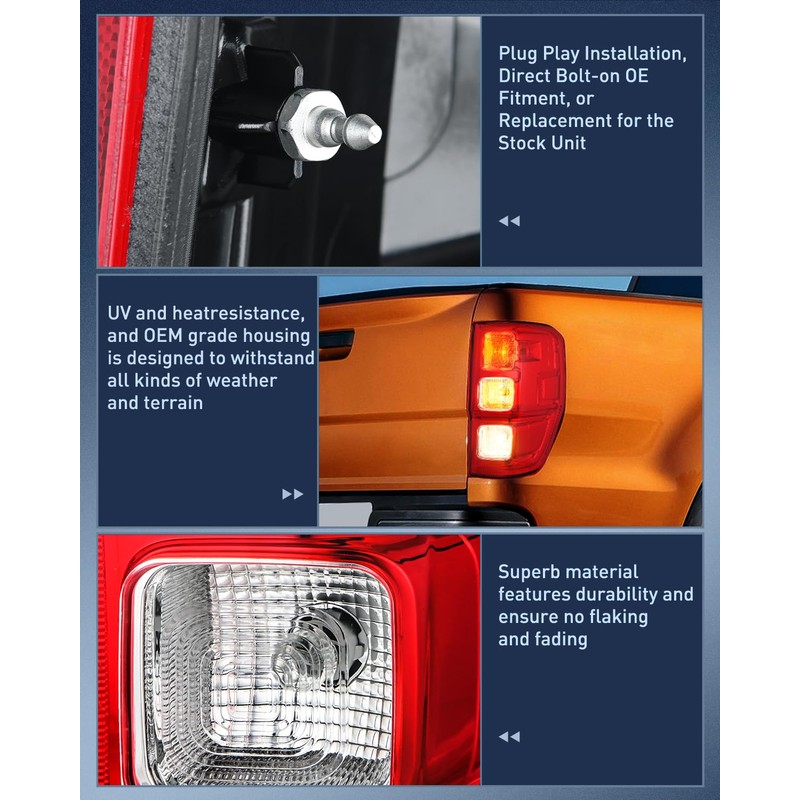 Nilight Tail Light Assembly Compatible with 2019 2020 2021 2022