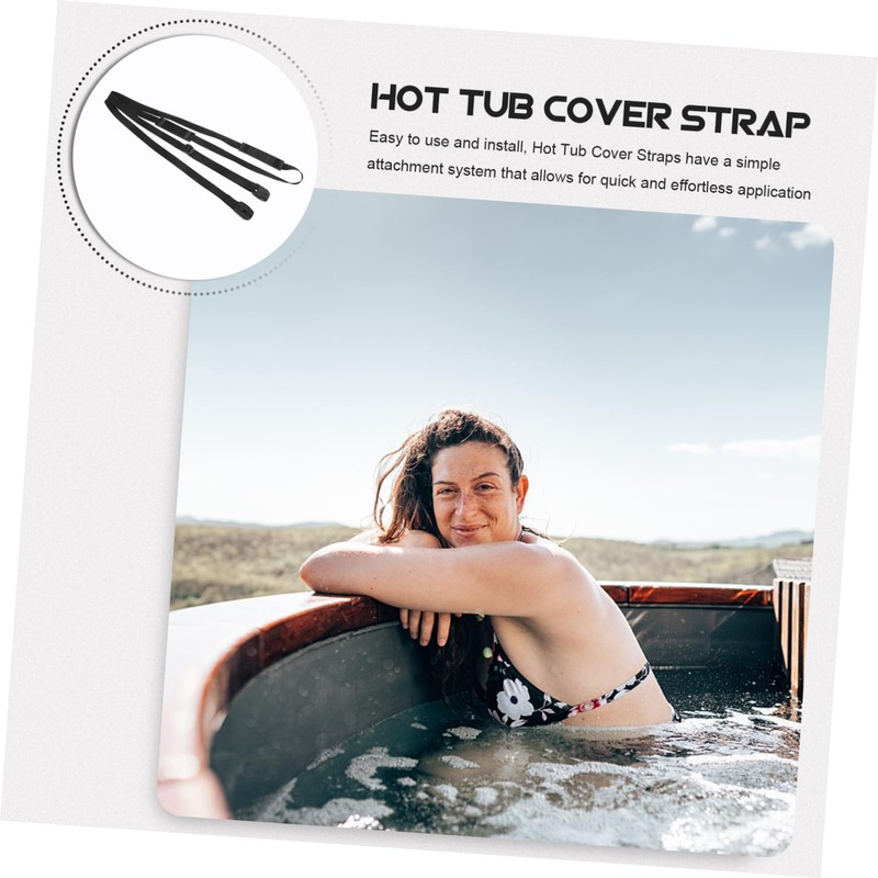 Outanaya 1Set Heavy Duty Hot Tub Cover Straps Secure Fixing