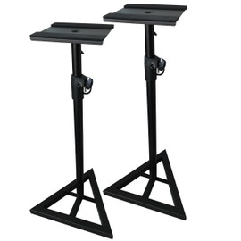 EMB Professional Pair of SS07 Heavy Duty Studio Monitor Speaker Stands w/Height Adjustment/Set of 2