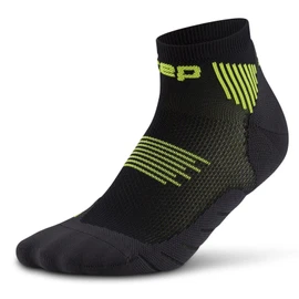CEP - Men's Core 5.0 Low Cut Compression Running Socks - Size III/M / 6-8, Black/Lime, Black/Lime, M