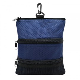 Golf Bag, Portable Golf Bag with Zip, Golf Ball Organiser with Plastic Hooks and 3 Layer Zip for Men and Women