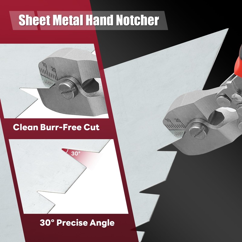 Sheet Metal Notcher - 30° V Notcher Cutting Tools, Professional