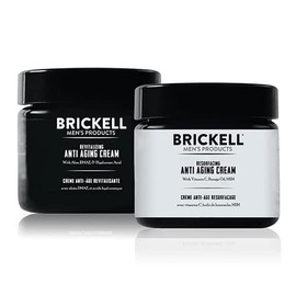Brickell - Crema antienvejecimiento para hombre, natural y orgnica, perfumada, set de regalo para el cuidado de la piel                               