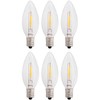 Creative Hobbies LED Replacement Light Bulbs for Electric Candle Lamps,
