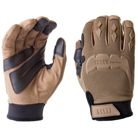 HWI Gear MG300 Tac-Tex Mechanic's Glove Knuckle Protection Touchscreen Compatible Unlined Blunt-Force, Federal, Shooting, Touchscreen Coyote Brown XL