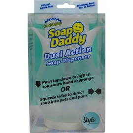 Scrub Daddy Dual Action Soap Dispenser - Clear