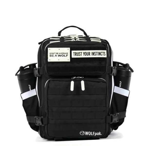 WOLFpak 25L Backpack - Alpha Black with White Accents