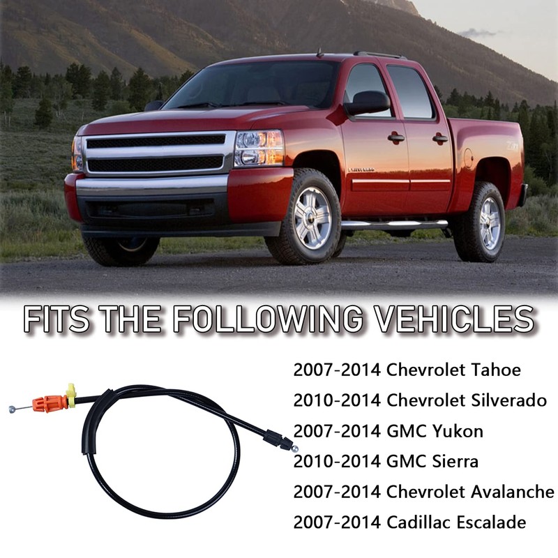 Door Latch Cable Compatible with 2007-2014 Chevy Silverado Tahoe Yukon