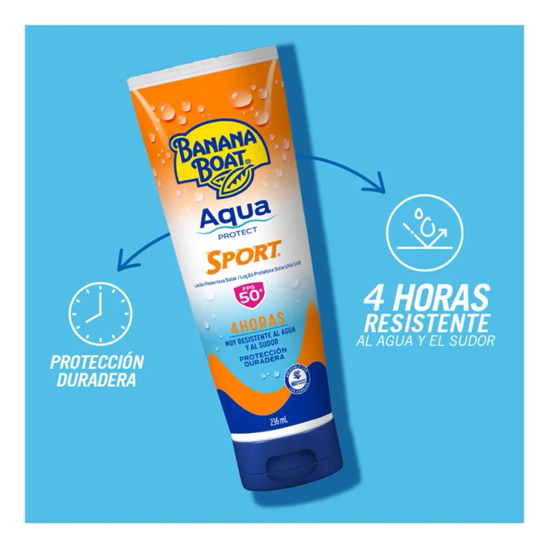 Protector Solar Banana Boat Aqua Protect Sport Fps50+ 236ml