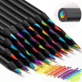 YGAOHF 18 Pcs Rainbow Colored Pencils for Kids, 7 in 1 Rainbow Pencil Bulk, Wooden Rainbow Lead Pencils, Color Pencil for Drawing Coloring Sketching Writing, Gift for Valentines Easter Christmas