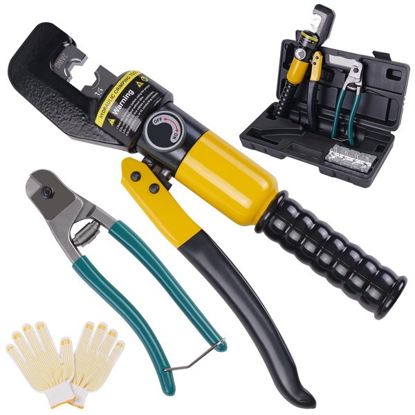 10 Ton Hydraulic Crimping Tool and Cable Cutter, Hydraulic Wire