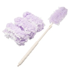 JSCARLIFE 16PCS Disposable Dusters Refills, Dusters Disposable Duster Heads Purple Electrostatic Replacement Head for Home Office Blinds Ceiling Fans Furniture Multi-Surface Dusting