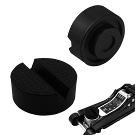 Wagenheber Gummiauflage, Auto Gummiauflage Wagenheber, Universal Gummi Wagenheber Auflage, Auto Wagenheber Aufnahme Generisch, für Wagen Hebebühnen, Schwarz (2)