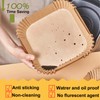 Large Air Fryer Disposable Paper Liners Square 9 Inch, 125