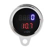BOROCO 2 in 1 Motorcycle LED Digital Voltmeter Tachometer Meter