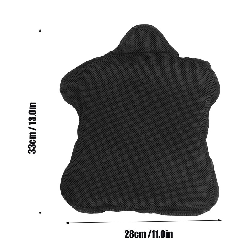 Keenso Motorcycle Gel Seat Cushion, Mesh Cover Shock Absorption Breathable