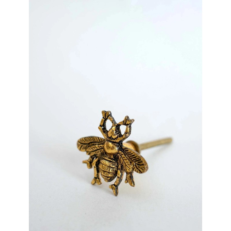 DwellStudio 2 Vintage Gold Brass Bumblebee Bee Hardware Drawer Pulls