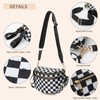 TKWEO Checkered Crossbody Bag for Women Fanny Packs Shoulder Bum
