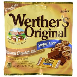 Werther's Original Caramel Chocolate Sugar Free Hard Candies 2.35 oz by Werther's