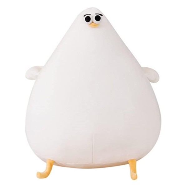 OUKEYI Funny Plush Seagull Pillow, Simulation Cute Fat Chicken Doll