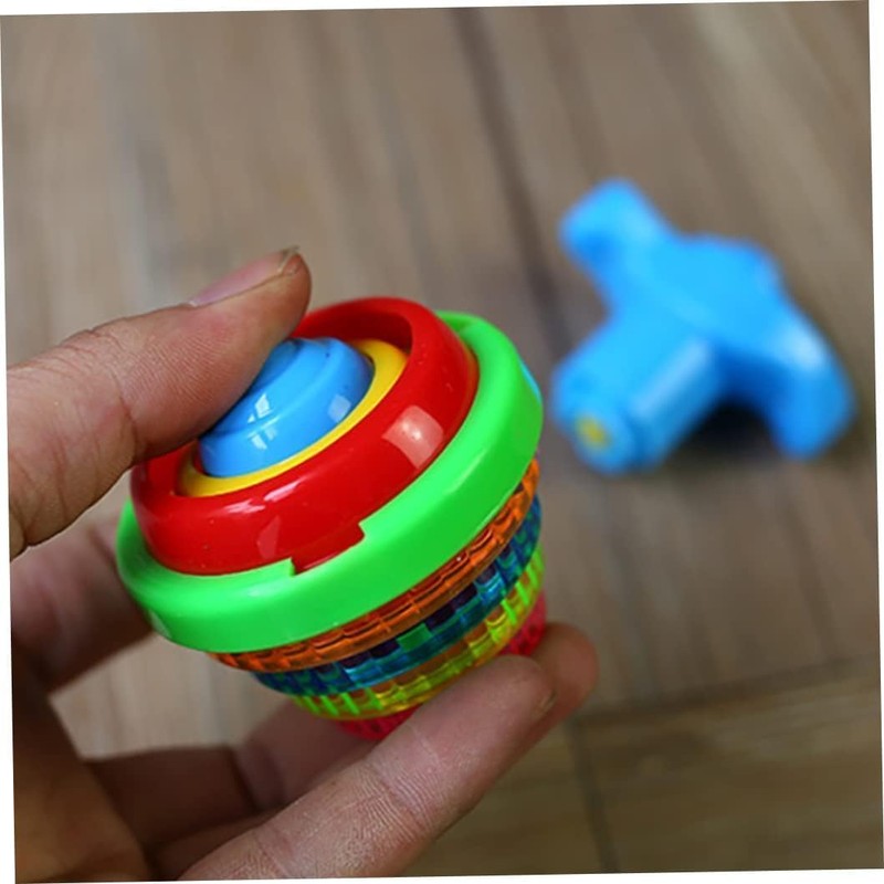 1Pc Multicolour Spinning Top Light up Flashing Spinning Tops Gyroscope